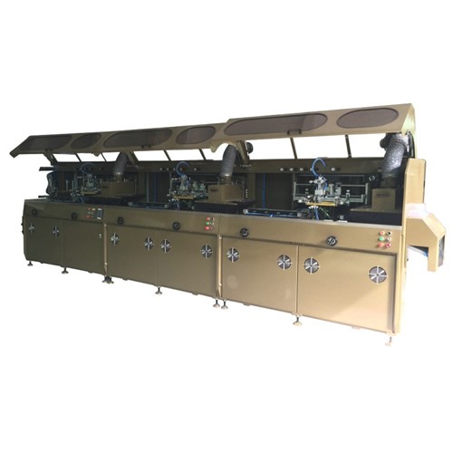 Upgraded Automatic 3 Colors UV Silk Screen Printer